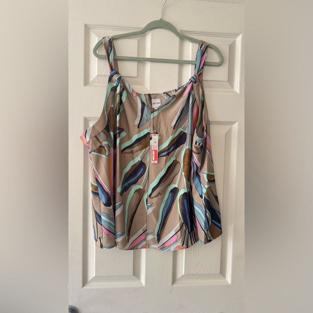 NIC+ZOE Multicolor Striped Blouse